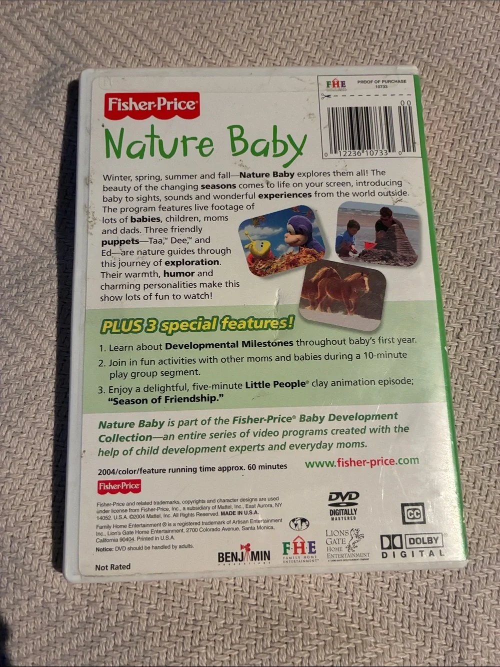 Fisher-Price Nature Baby DVD - White, Green, Yellow